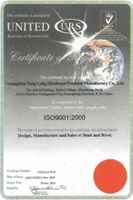 Quality System Certificate